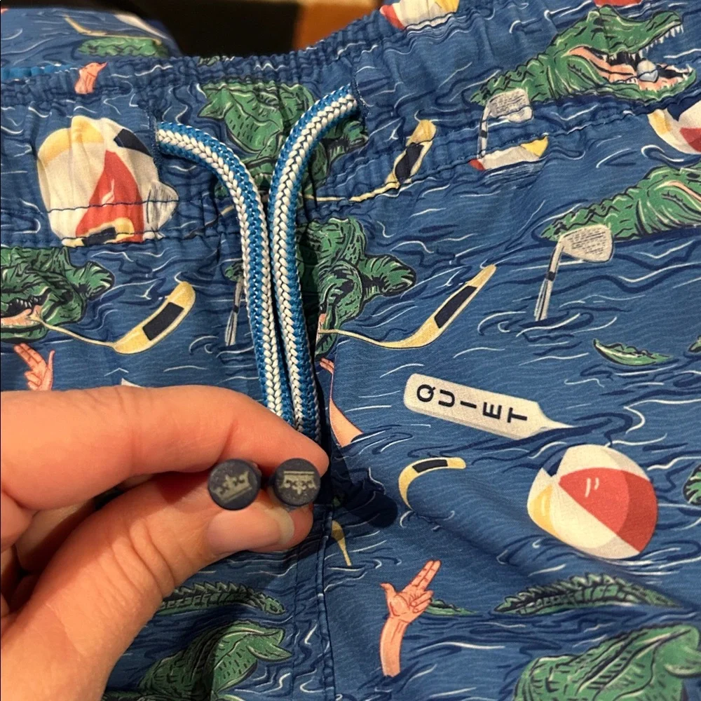 Peter Millar Men’s Size Large Crown Golf Gator Gimmie Swim‎ Trunks EUC